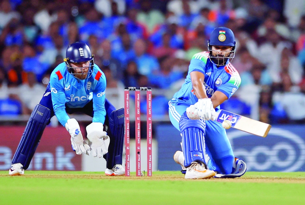 Cricket - First One Day International - India v England - Vidarbha Cricket Association Stadium, Nagpur, India - February 6, 2025 India's Shreyas Iyer in action REUTERS/Anushree Fadnavis
