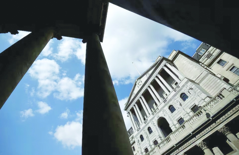 A general view shows the Bank of England in the City of London, Britain. — Reuters