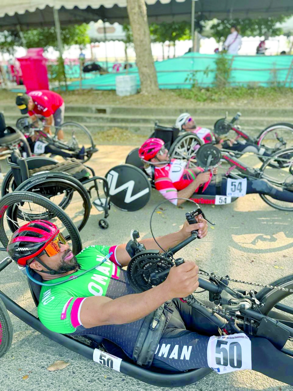 Sami al Salmi before the race.