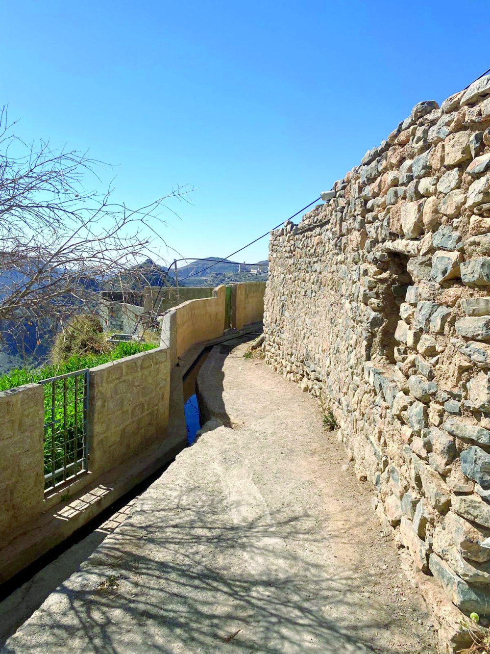 Pathway to an abandoned village