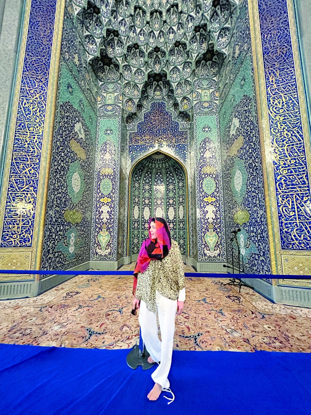 Anna Łukasik at the Grand Mosque