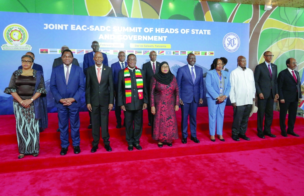 Leaders from the regional blocs