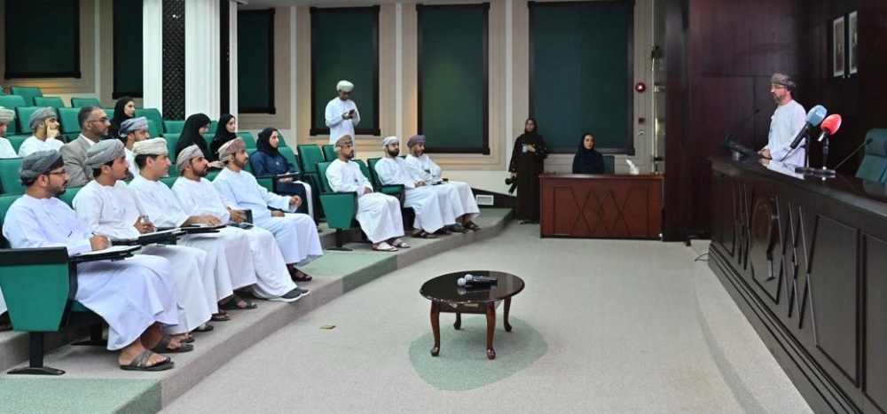 MSX CEO Haitham al Salmi addressing the media on Tuesday.