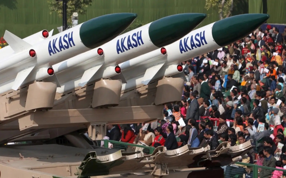 The Akash missile system developed by India has drawn interest from the Philippines
