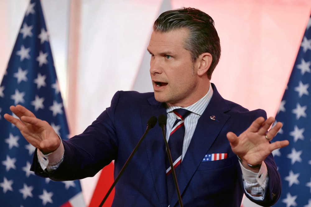 US Defence Secretary Pete Hegseth attends a press conference with Poland's Defence Minister Wladyslaw Kosiniak-Kamysz in Warsaw, Poland. - Reuters 