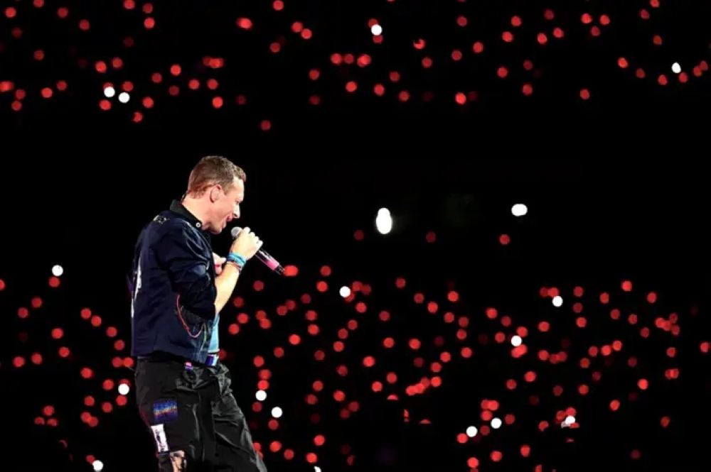 Coldplay last month performed what the band called its "biggest-ever show", at a huge cricket stadium named 