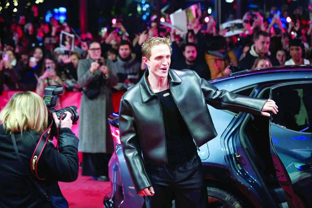 English actor Robert Pattinson arrives on the red carpet of the film 'Mickey 17' presented as Berlinale Special Gala at the 75th Berlinale, Europe's first major film festival of the year, in Berlin on February 15, 2025.