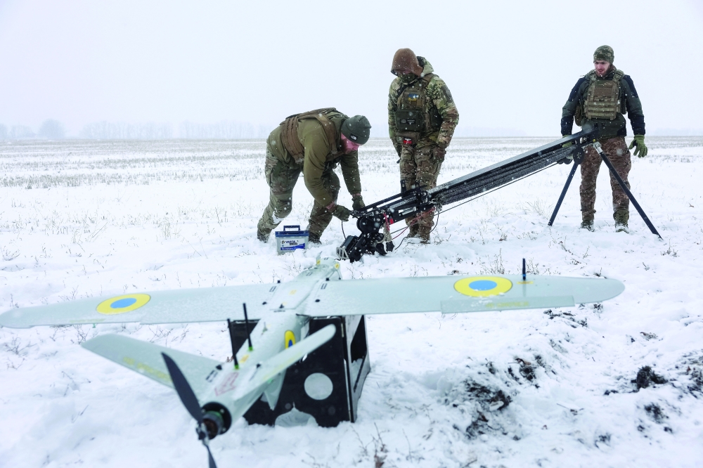 Servicemen of the Armed Forces of Ukraine prepare to launch RAM ІІ precision-guided loitering munition (UAV), in Kharkiv region. — Reuters 