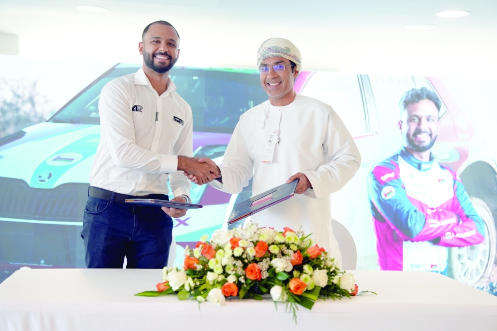 Abdullah al Rawahi during the signing ceremony.