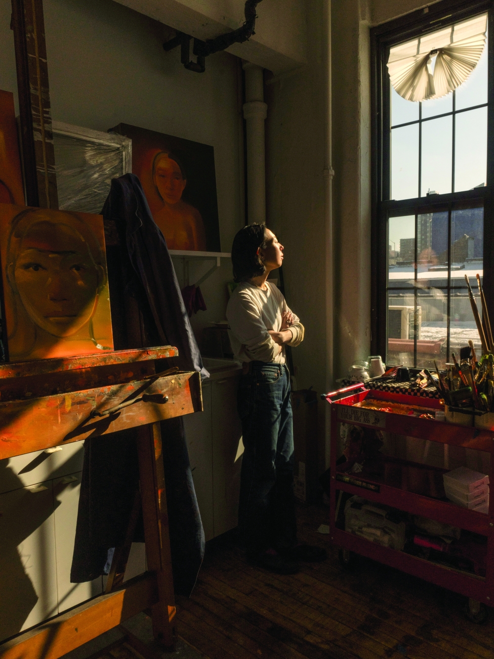 Visual artist Na Kim at her studio in New York on Wednesday, Jan. 22, 2025.