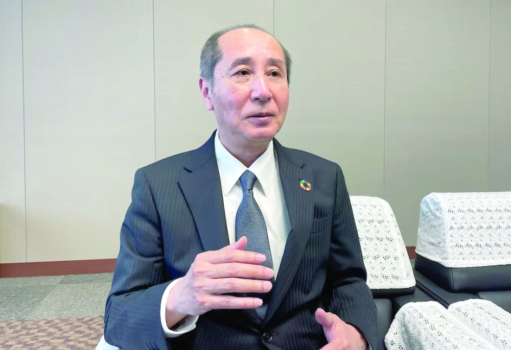 Japan Petroleum Exploration (JAPEX) President Michiro Yamashita attends an interview with Reuters at the company headquarters in Tokyo, Japan. — Reuters