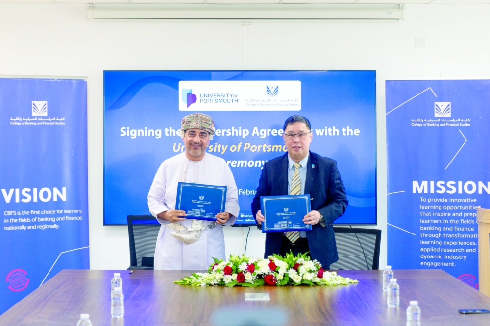 The agreement was signed by CBFS, and the University of Portsmouth