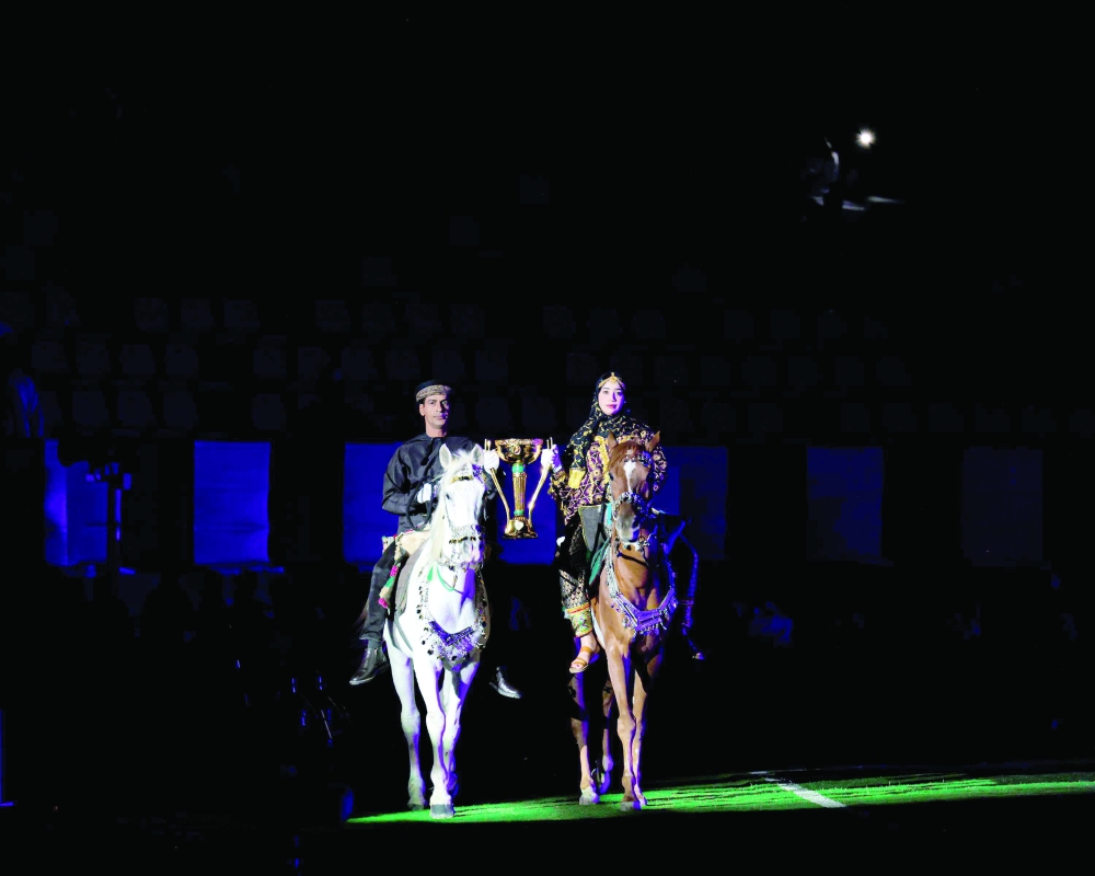 Fireworks, laser show light up Ibra Sports Complex