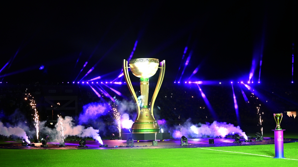 Fireworks, laser show light up Ibra Sports Complex