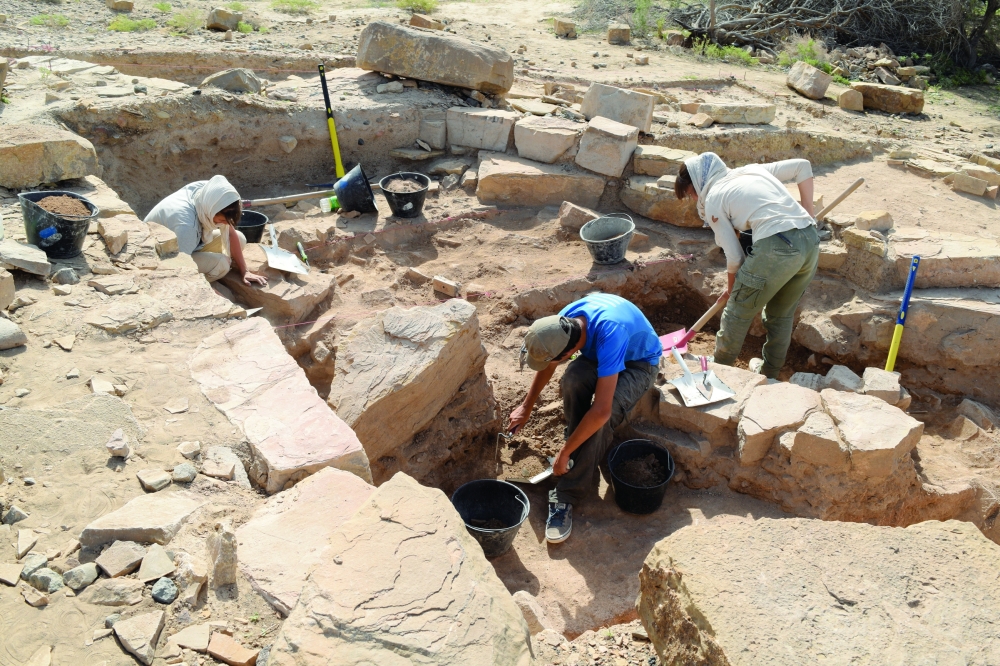 Excavation Building V at Al Khashbah