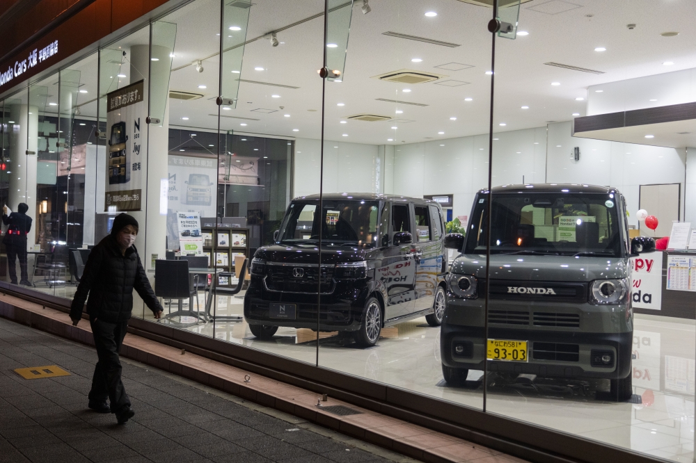 A Honda dealership in Osaka, Japan, on Dec. 25, 2024. (Hiroko Masuike/The New York Times)