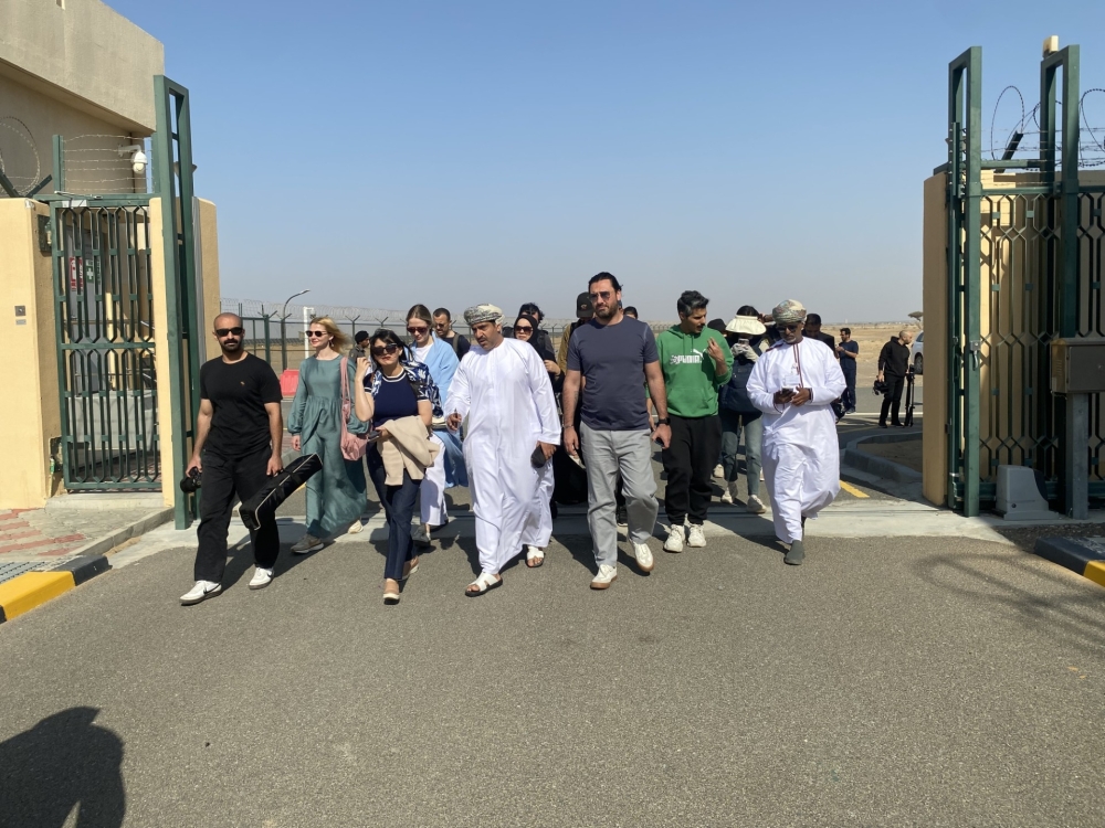 The media delegation toured the Ibri Solar Power Station