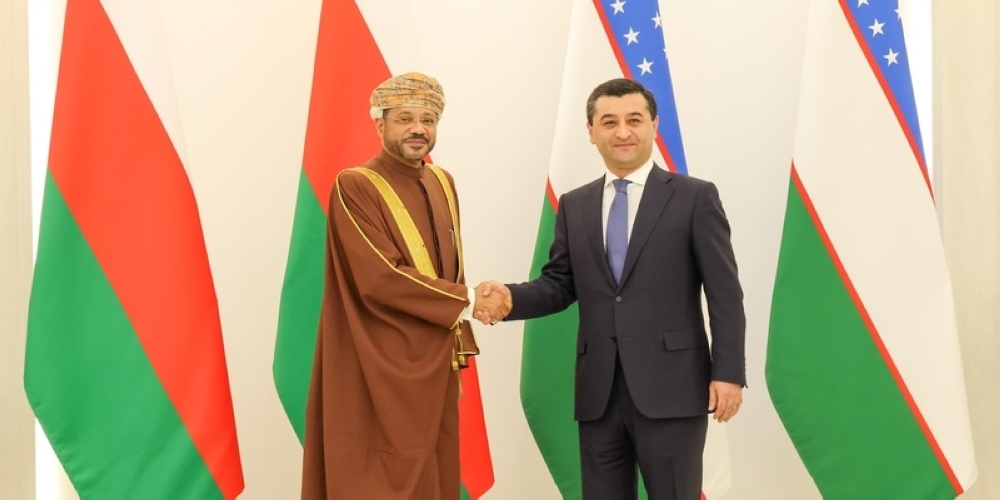 Sayyid Badr holds talks with Bakhtiyor Saidov, Uzbek Foreign Minister 