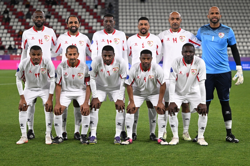 Oman team for the Veterans Gulf Cup.