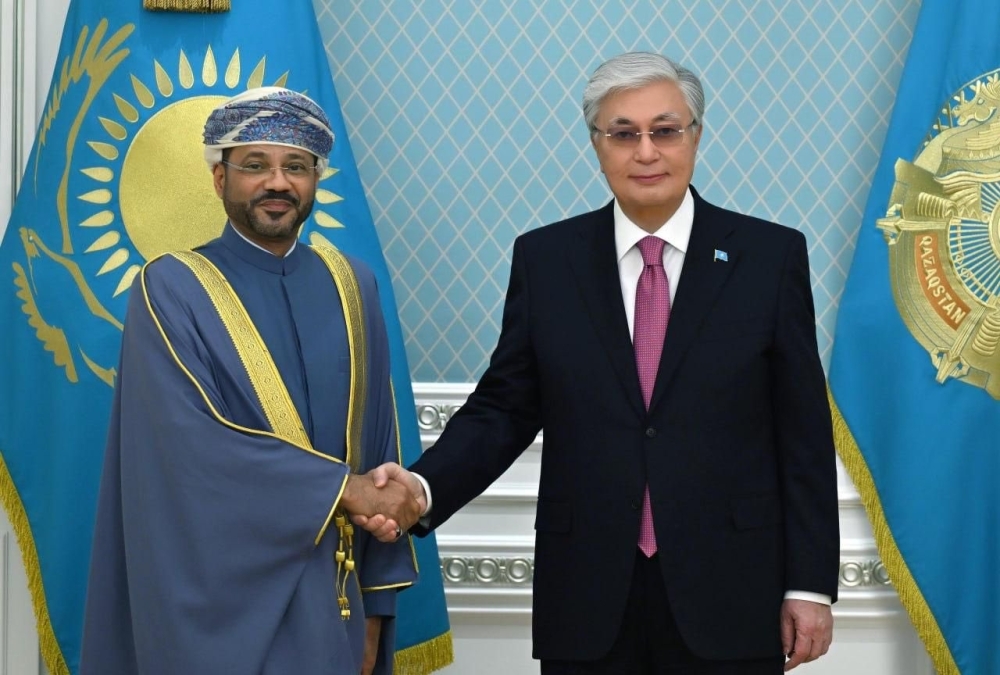 President of Kazakhstan received  Sayyid Badr bin Hamad Al Busaidi, Foreign Minister
