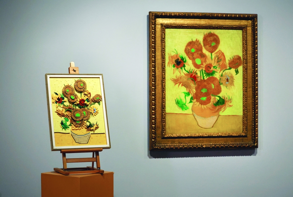 Van Gogh Museum presents LEGO bricks version of Sunflowers