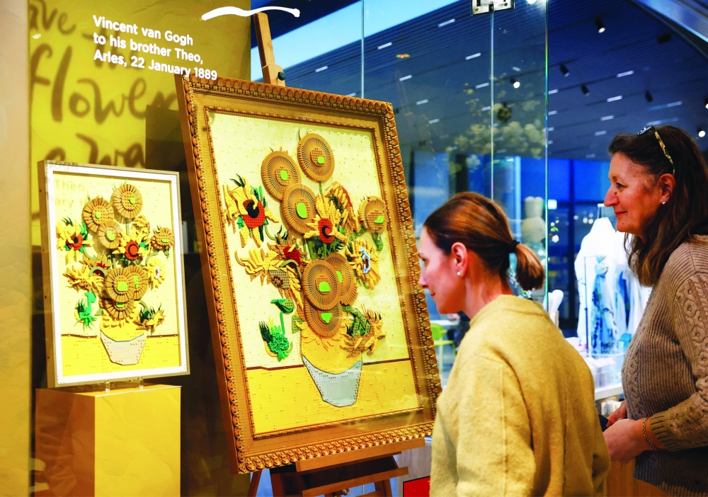 Van Gogh Museum presents LEGO bricks version of Sunflowers