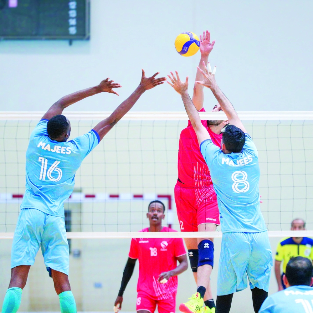 Al Salam and Majees players in action.