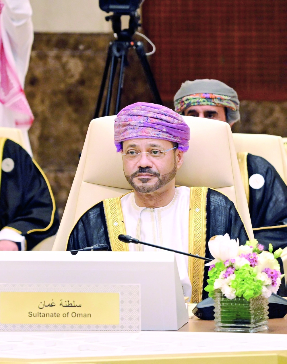 Sayyid Badr bin Hamad al Busaidy, Foreign Minister, at the GCC meetings in Mecca on Friday.