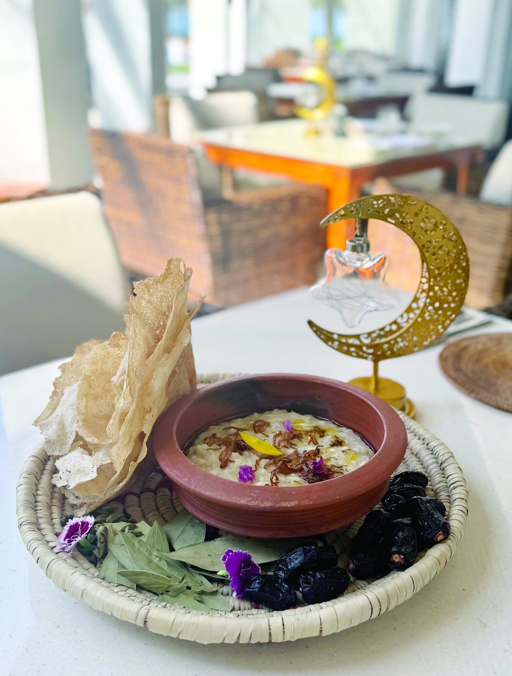 Harees with drizzle saffron-infused ghee