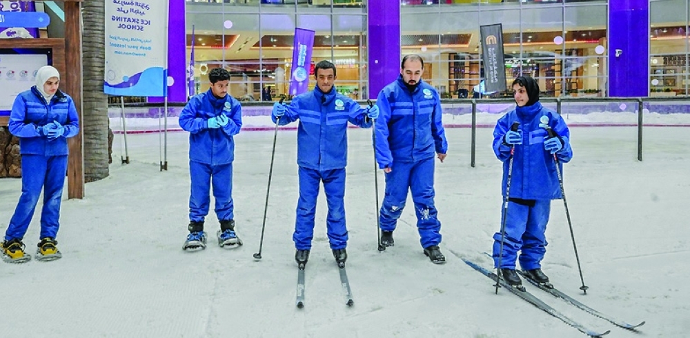Omani athletes seen preparing to compete in the 12th Special Olympics World Winter Games 2025 in Turin