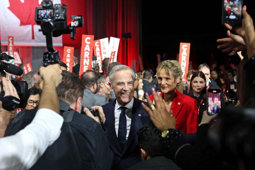 Canada's Liberal Leader and Prime Minister-elect Mark Carney