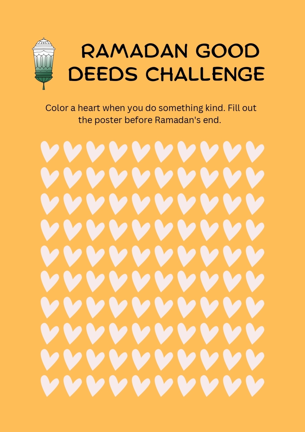 Ramadhan Good Deeds Challenge - Fun Activity Book