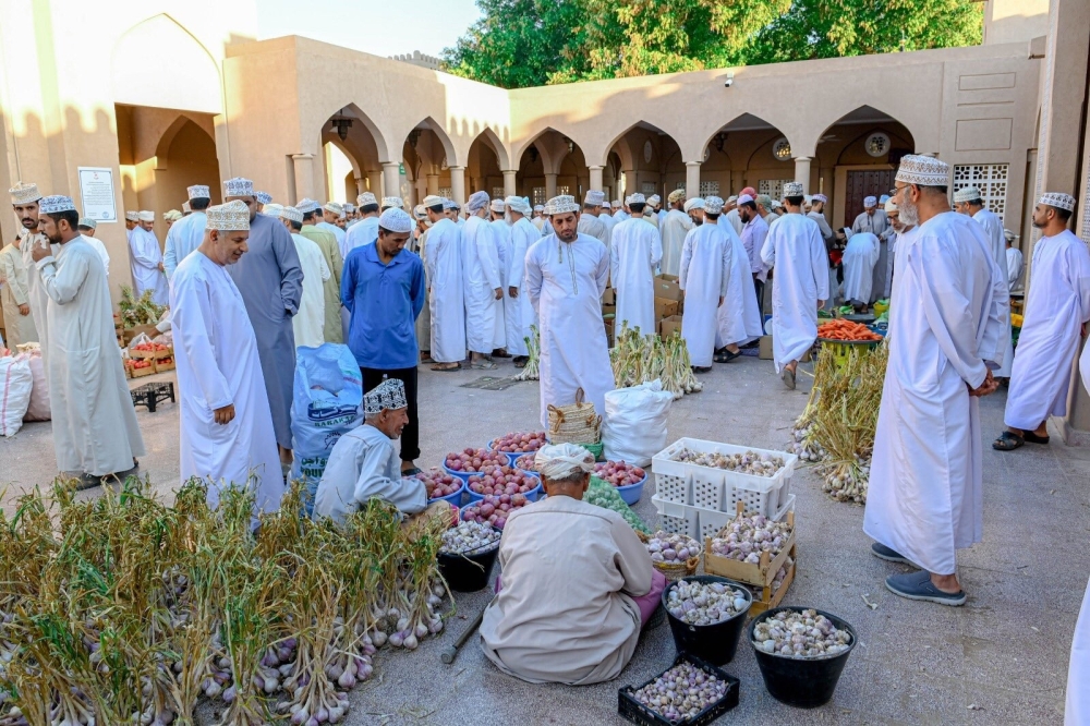 The Nizwa traditional market is a practical example of a marketplace where Omanis dominate the local trade sector because market conditions naturally favour them.