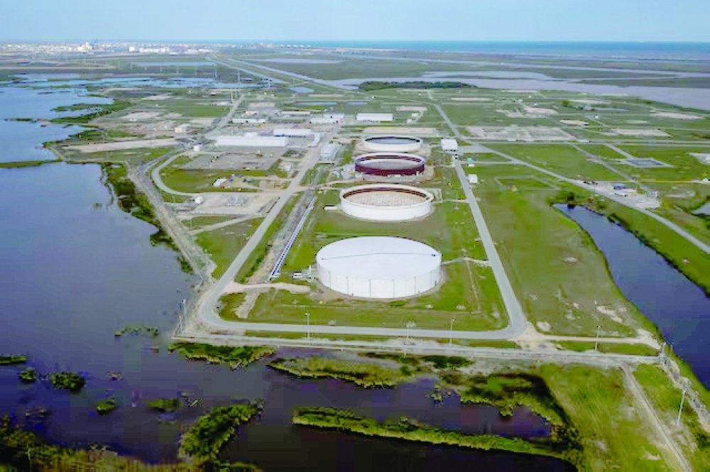 The Bryan Mound Strategic Petroleum Reserve, an oil storage facility, is seen in this aerial photograph over Freeport, Texas, US. — Reuters