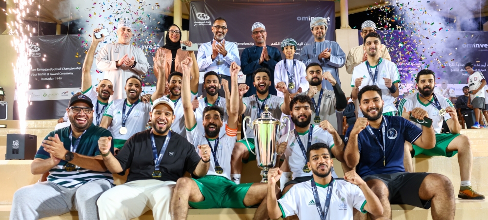 Takaful Oman celebrate the championship title