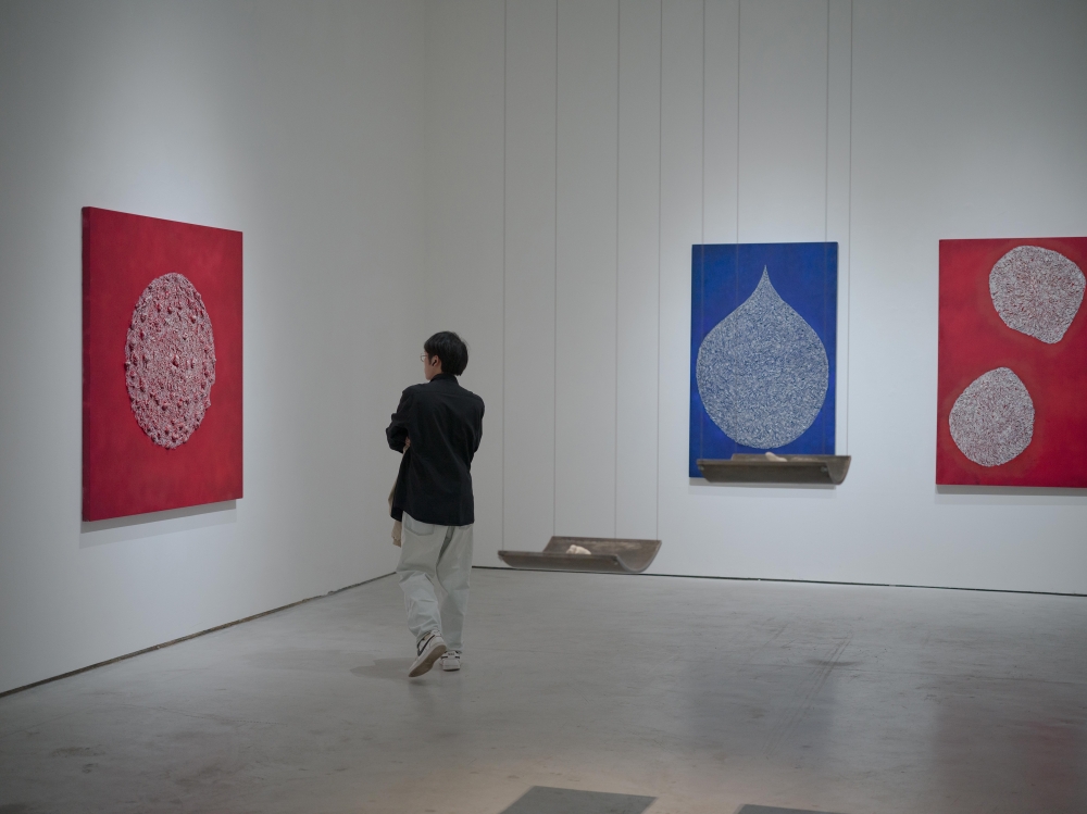 The exhibition Where I Rest My Heart by Chiang Yomei at Tina Keng Gallery in Taipei, Taiwan, March 11, 2025. (Lam Yik Fei/The New York Times)