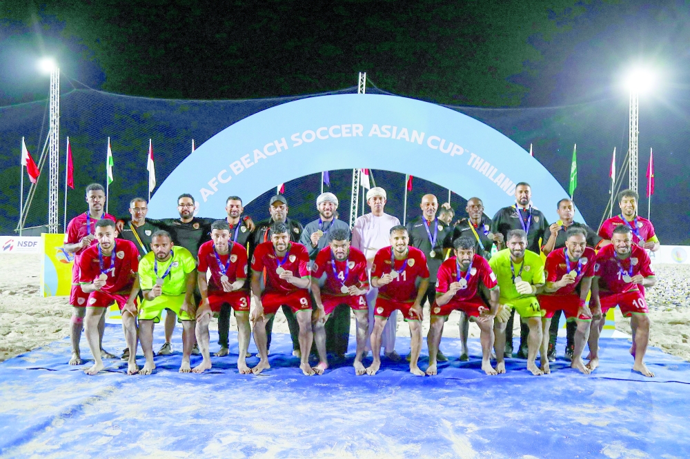 Oman Beach Soccer team finishes runners-up in Beach Soccer Asian Cup 