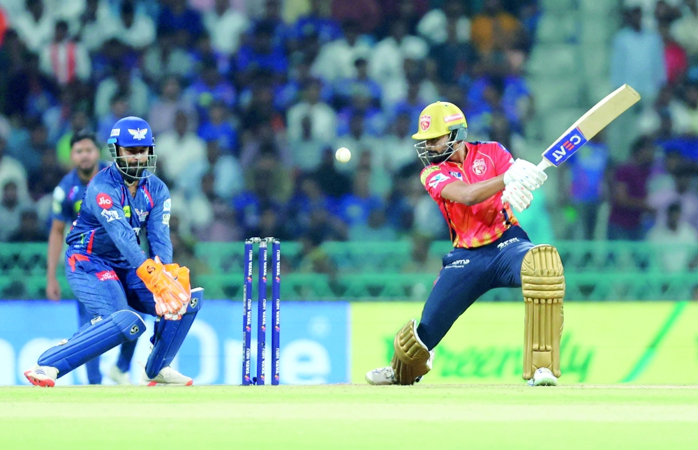 Cricket - Indian Premier League - Lucknow Super Giants v Punjab Kings - Bharat Ratna Shri Atal Bihari Vajpayee Ekana Cricket Stadium, Lucknow, India - April 1, 2025 Punjab Kings' Shreyas Iyer in action REUTERS/Amit Dave
