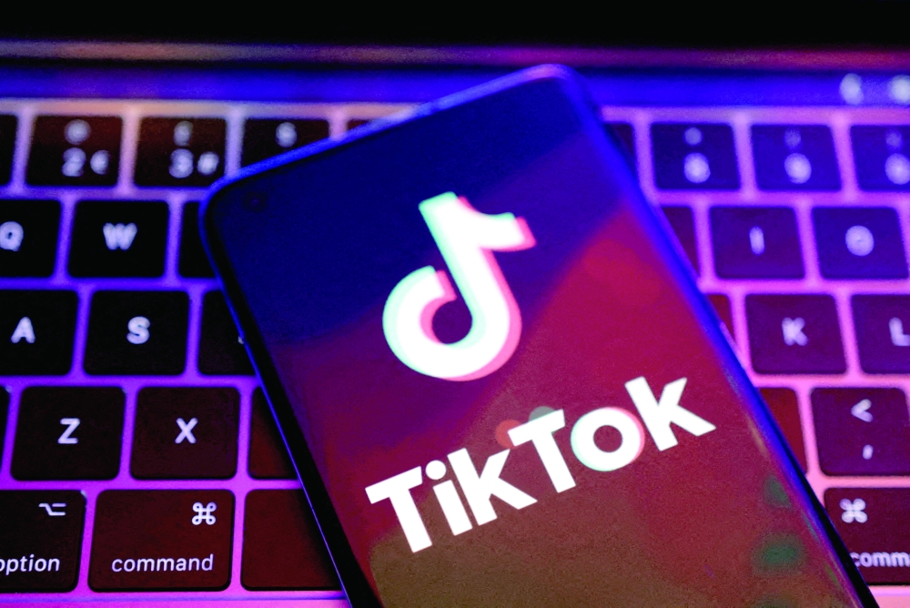 TikTok app logo is seen in this illustration. — Reuters