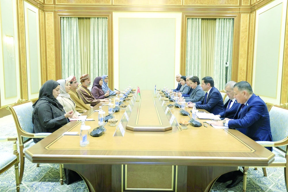 Khalid bin Hilal al Maawali, Chairman of Majlis Ash’shura, is leading Oman's delegation