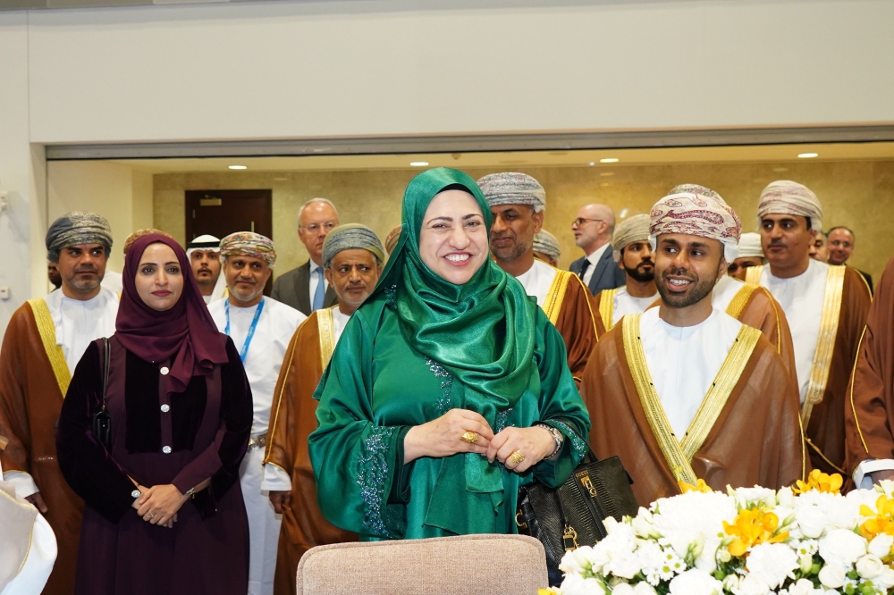 The opening ceremoney was held under the patronage of Dr Rahma bint Ibrahim al Mahrouqi, Minister of Higher Education, Scientific Research and Innovation.