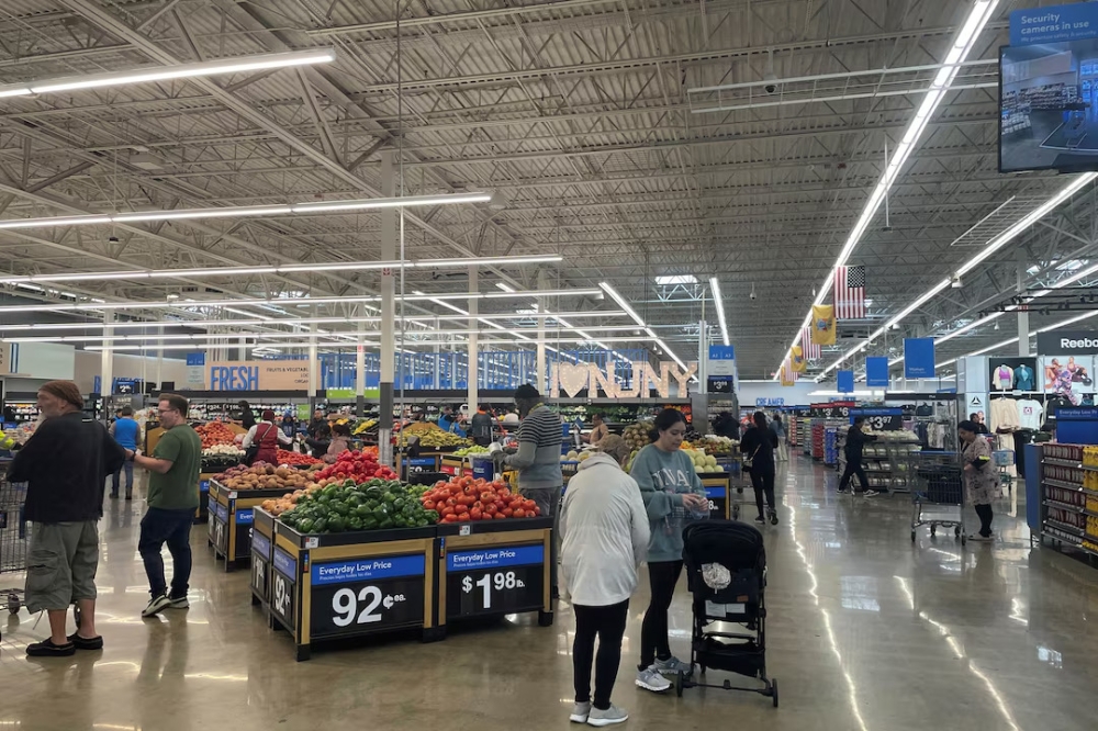 Shoppers browse a Walmart Supercenter a day after US President Donald Trump announced new tariffs, in Secaucus, New Jersey, US. — Reuters