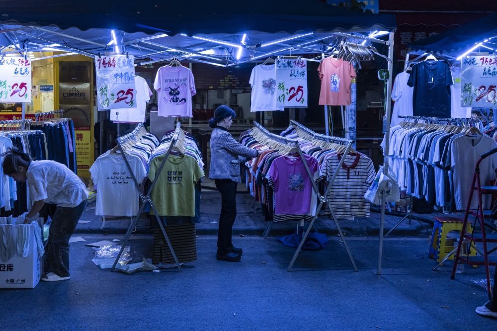 A night market in Guangzhou, China on Monday, April 7, 2025. (Qilai Shen/The New York Times)