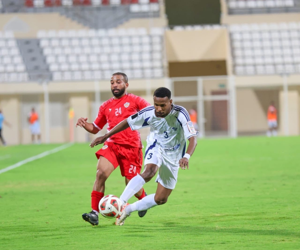 From the match between Oman Club and Al Shabab 