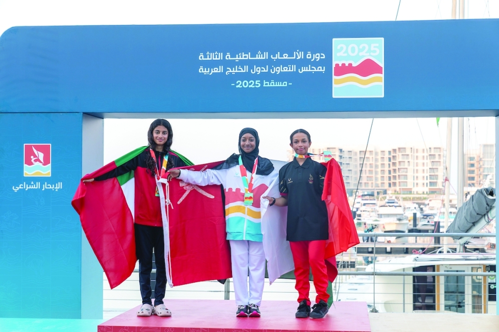 Oman Sail celebrates two gold in GCC Beach Games 2025