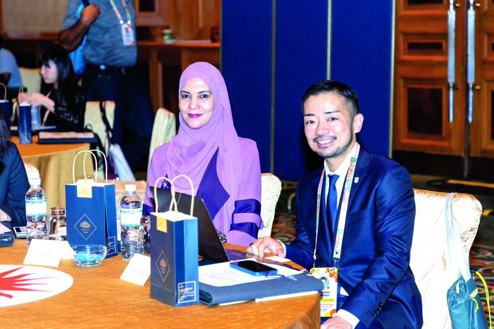 Sayyidah Sana bint Hamad al Busaidiyah, Chairperson of Oman Women and Gender Equality in Sport Committee, took part in the OCA event.