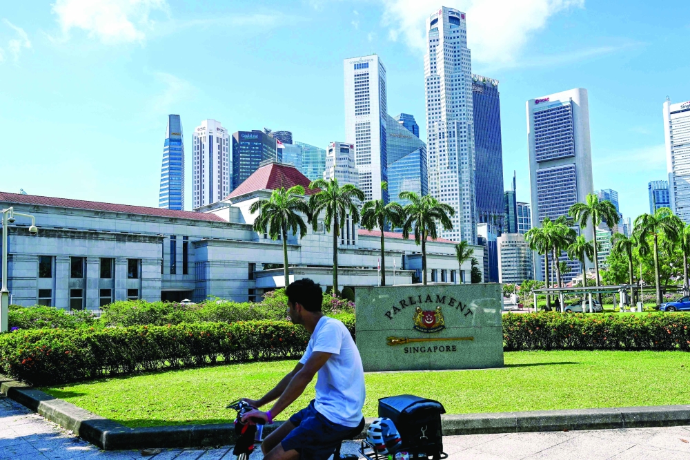 A view of the Parliament House building in Singapore. — AFP