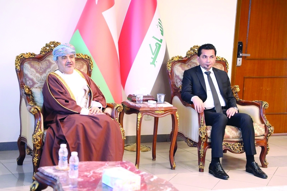 Eng Said Al Maawali holds talks with his Iraqi counterpart