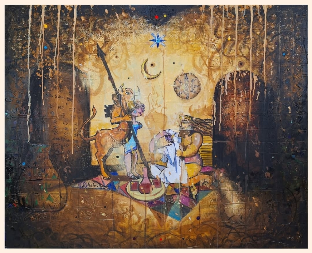 An artist's bold reimagination of the Epic of Gilgamesh at Stal Gallery