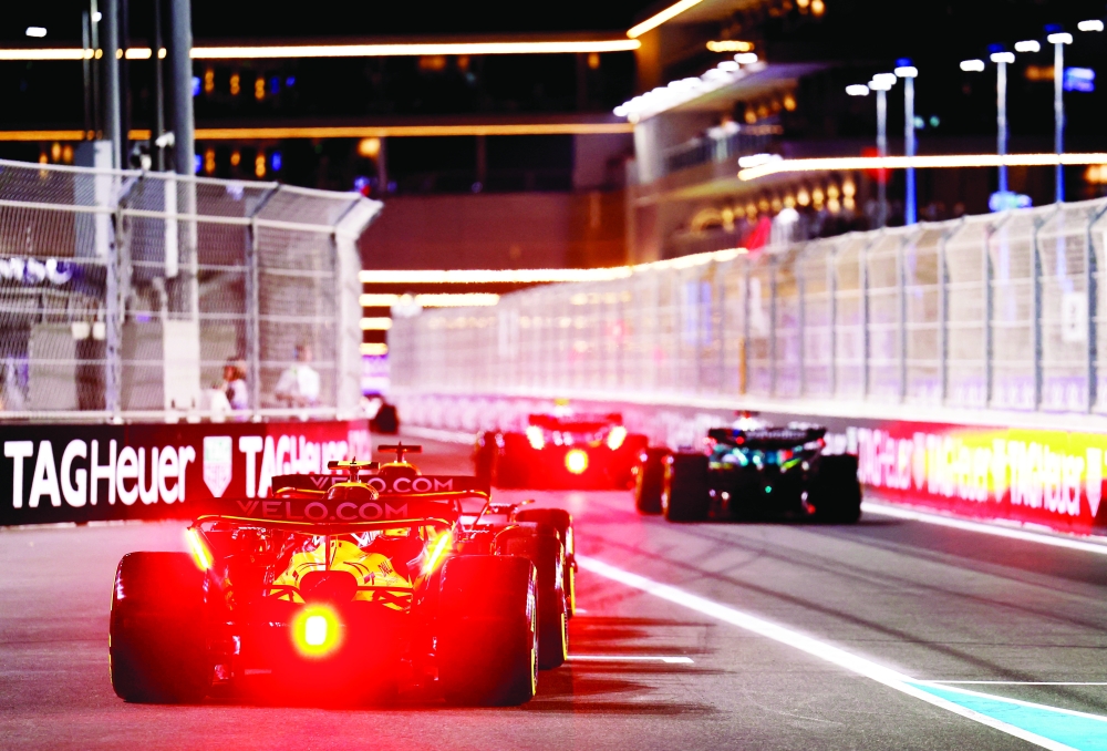 Norris leads McLaren one-two in Saudi Arabian GP practice